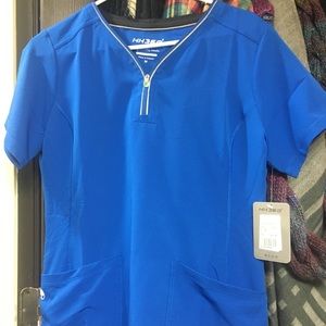 Healing Hands 360 Royal Blue scrub top